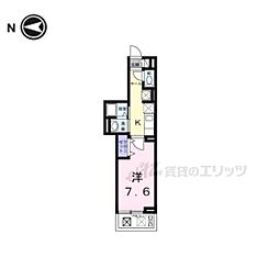 サピー日英III 1Kの間取図画像