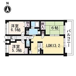 グランK's-ジオ 3LDKの間取図画像