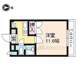 レ・タン・ドゥ・ラ・メールCK1 1Kの間取図画像