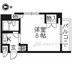 フォレスト 1Kの間取図画像