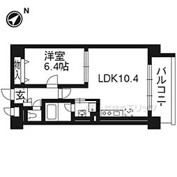 コージーコート 1LDKの間取図画像