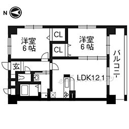 ゲマインシャフト 2LDKの間取図画像