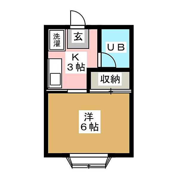 コーポ金子 203｜長野県長野市三輪８丁目(賃貸アパート1K・2階・18.20㎡)の写真 その2