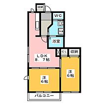 ラピスA 101 ｜ 長野県長野市豊野町蟹沢（賃貸マンション2DK・1階・48.34㎡） その2