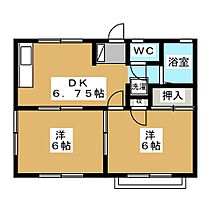 フォレストＫ 102 ｜ 長野県長野市大字安茂里（賃貸アパート2DK・1階・38.80㎡） その2