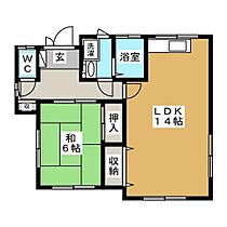 篠ノ井岡田　平屋　西棟 1 ｜ 長野県長野市篠ノ井岡田230-2-2（賃貸一戸建1LDK・1階・48.60㎡） その2