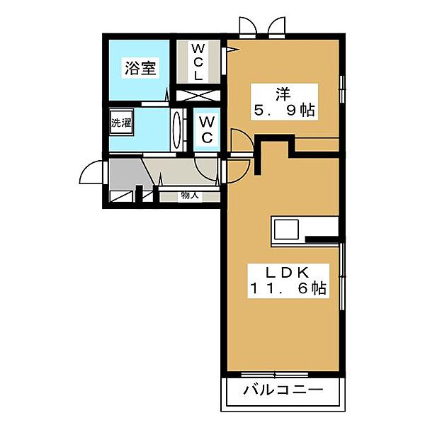 チャス　レジデンスII 301｜長野県長野市若宮１丁目(賃貸アパート1LDK・3階・44.17㎡)の写真 その2