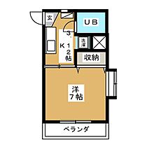 ハイツリノ 203 ｜ 長野県長野市中御所５丁目（賃貸マンション1K・2階・21.85㎡） その2