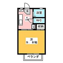 ディアス犀北　Ｂ棟 203 ｜ 長野県長野市大字安茂里（賃貸アパート1K・2階・28.24㎡） その2