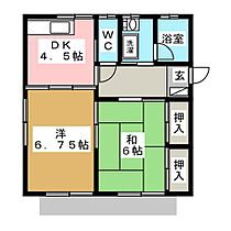 ウエストツー 101 ｜ 長野県長野市大字富竹（賃貸アパート2K・1階・42.50㎡） その2