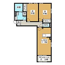 ヴァンベール 101 ｜ 長野県長野市丹波島２丁目（賃貸アパート2LDK・1階・60.53㎡） その2