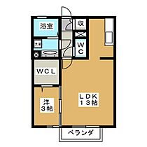 Ｅ－ＲＯＯＭ小森西 203 ｜ 長野県長野市篠ノ井小森（賃貸アパート1LDK・2階・40.07㎡） その2