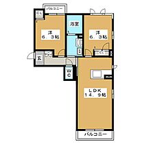 ラ・ペシュ 201 ｜ 長野県長野市三本柳東３丁目（賃貸マンション2LDK・2階・61.45㎡） その2