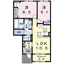 ベルデ・Ｓ 104 ｜ 長野県長野市西和田１丁目23-48（賃貸アパート2LDK・1階・56.69㎡） その2