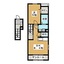 ステイブル　II 201 ｜ 長野県長野市松岡１丁目（賃貸アパート1LDK・2階・42.04㎡） その2