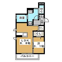 エスポワール七瀬 202 ｜ 長野県長野市大字鶴賀七瀬（賃貸アパート1LDK・2階・33.00㎡） その2