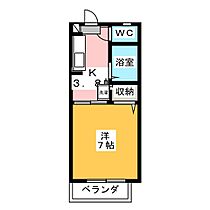 アメニティ上氷鉋　Ｂ棟 205 ｜ 長野県長野市川中島町上氷鉋（賃貸アパート1K・2階・24.71㎡） その2