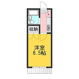 centiawest 1Kの間取図画像
