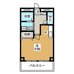 ドミトリー平林 1Kの間取図画像