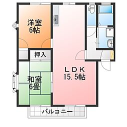 フローラ大塚 2LDKの間取図画像