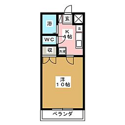 スコラハウスS 1Kの間取図画像