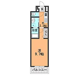 sumikawa 1Kの間取図画像