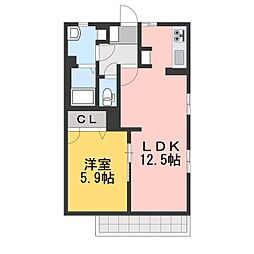 コーポいちよし2 2DKの間取図画像
