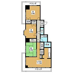 グランドメゾン長野 3LDKの間取図画像
