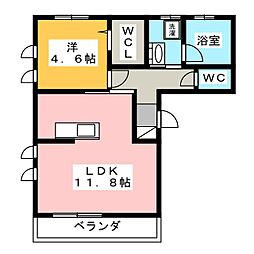モノ・キューブ 1LDKの間取図画像