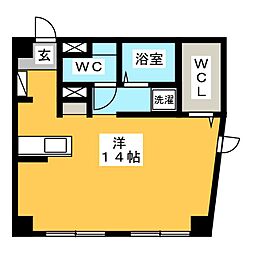 ルミエールMK ワンルームの間取図画像