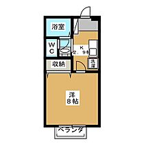 セジュール・ソシアＢ 102 ｜ 長野県松本市沢村２丁目（賃貸アパート1K・1階・26.71㎡） その2