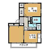 カーサ・マッローネ　B 101 ｜ 長野県松本市大字島内（賃貸アパート1LDK・1階・44.70㎡） その2