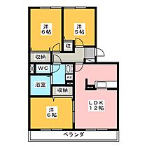 シャルマン・ドヌール 303 ｜ 長野県松本市並柳３丁目（賃貸アパート3LDK・3階・65.16㎡） その2