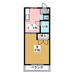 間取図画像 1K