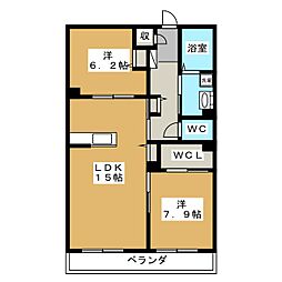 MastTownAstraea 2LDKの間取図画像