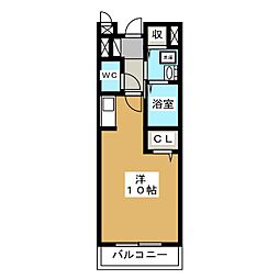 ボニート ワンルームの間取図画像