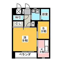 ルノールE 1SKの間取図画像