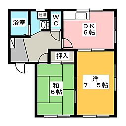 フレグランスアクローン 2Kの間取図画像