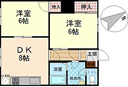 間取図画像 2DK
