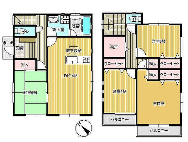 間取りを拡大表示