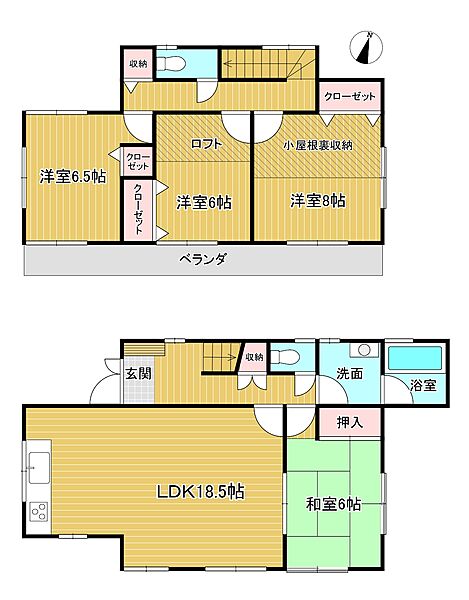 間取りを拡大表示