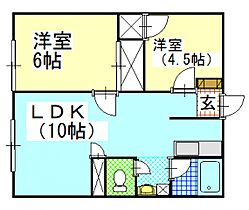 大清ハイツ 202号室 ｜ 岡山県岡山市中区平井７丁目18-62（賃貸アパート2LDK・2階・45.36㎡） その2