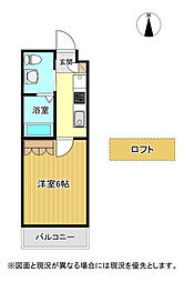 Blue.Residence浜 3階1Kの間取り