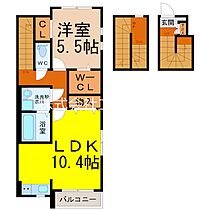 CharmeM（シャルムエム）  ｜ 愛知県岡崎市法性寺町字猿待21（賃貸アパート1LDK・3階・56.25㎡） その2