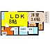 間取り：間取図　LDK8帖　洋室3.6帖