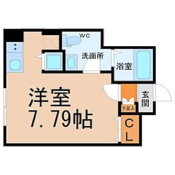 BrancheAOI ワンルームの間取図画像