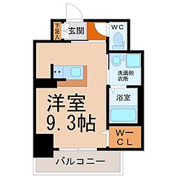 PLATZTACHIBANA ワンルームの間取図画像