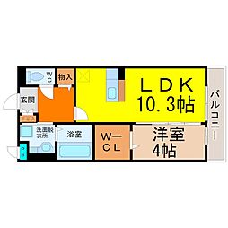 ラメゾンドB5 1LDKの間取図画像