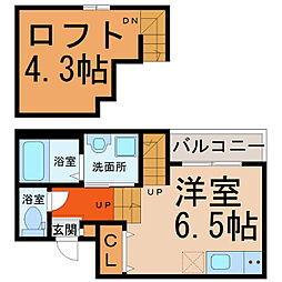 Stage新栄 1Kの間取図画像