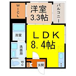 ロイヤルメゾン 1LDKの間取図画像